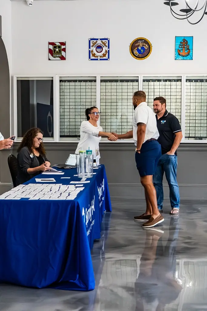 Chamber event check-in